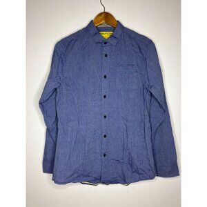 Descendant Of Thieves Dres Ladro Limited Edition Blue Button-Up Shirt Large 100%